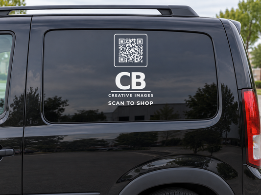 Custom Business Logo & QR Code Vehicle Decal