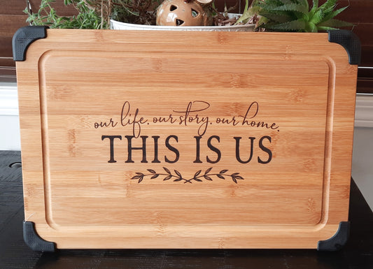 This Is Us Bamboo Cutting Board