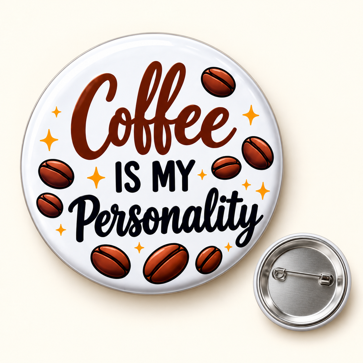 Coffee Lovers Buttons and Fridge Magnets