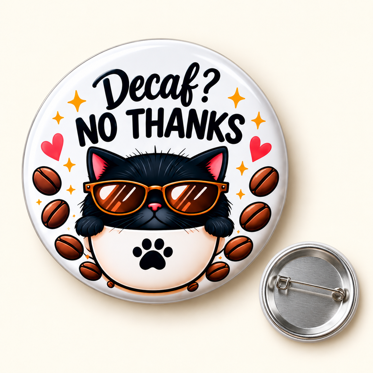 Coffee Lovers Buttons and Fridge Magnets