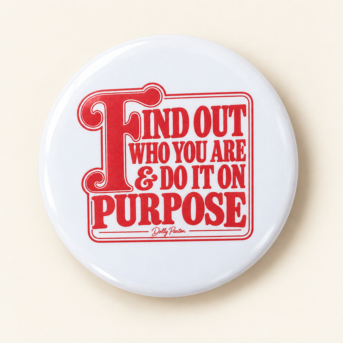 Dolly Parton Inspired Buttons & Magnets – 58 mm