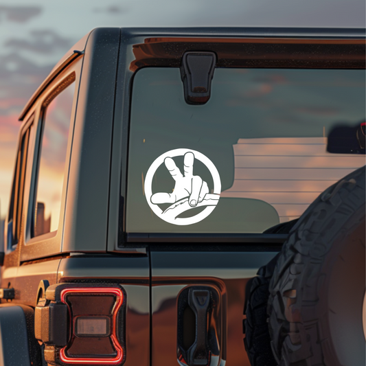 🚙 Jeep Wave Vinyl Decal