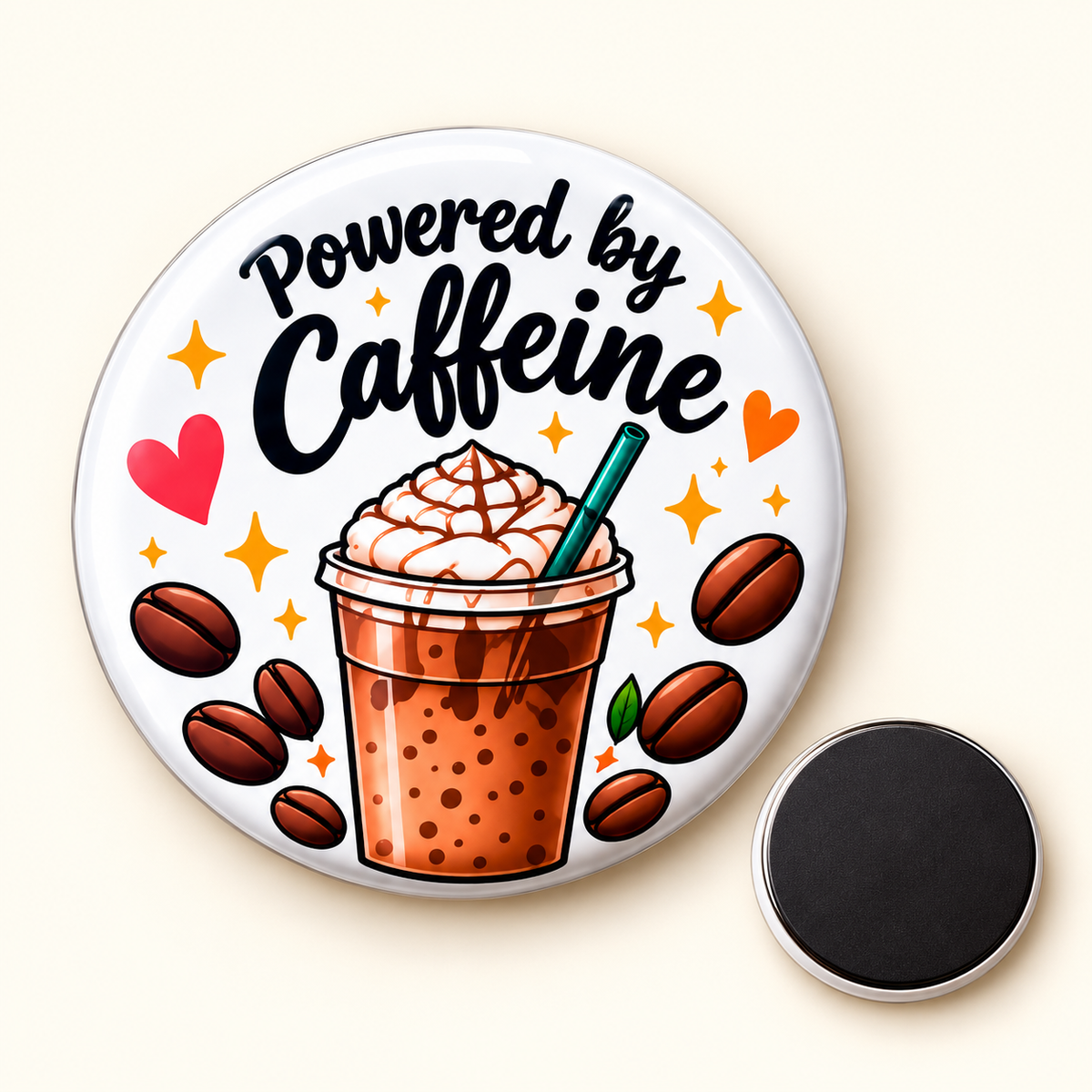 Coffee Lovers Buttons and Fridge Magnets