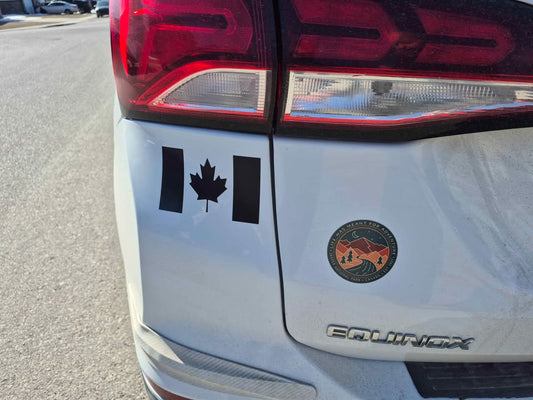 Canadian Flag Decals 5" x 3"