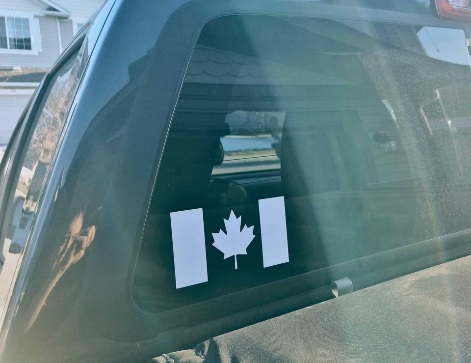 Canadian Flag Decals 5" x 3"
